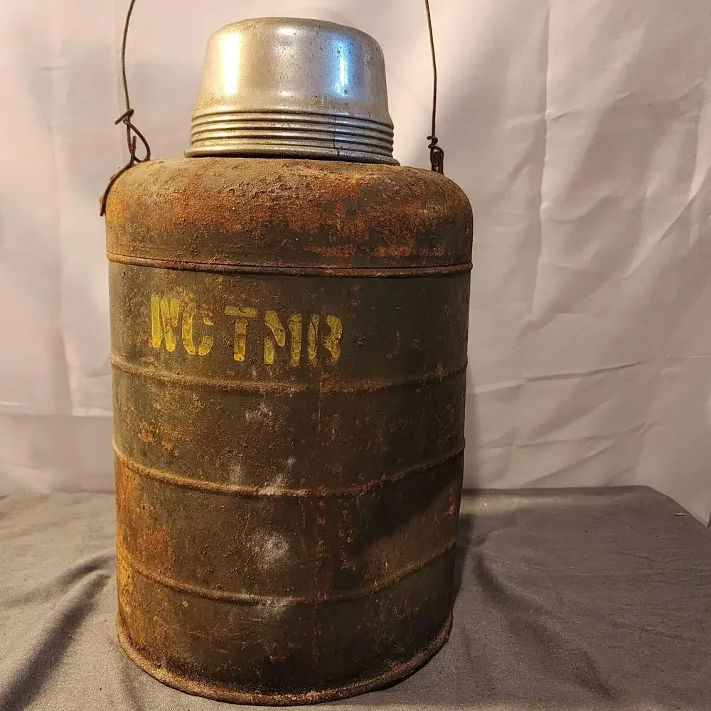 Vintage WW2 Era Stanley Thermos Jug w/ Spigot Military 14 x 8.75